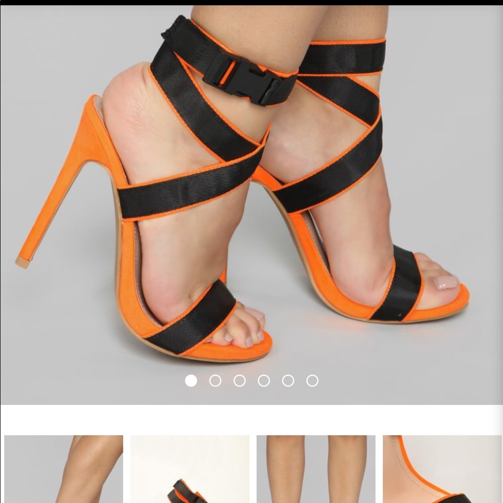 I Don't Mind Heeled Sandal - Orange